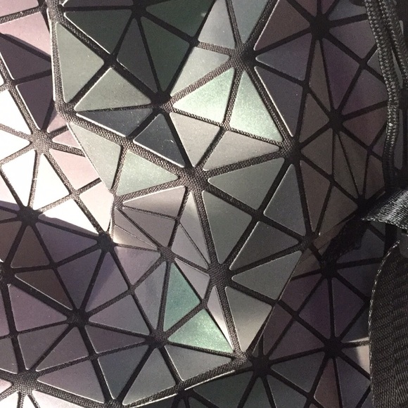 Polygonal holographic festival backpack! - Picture 2 of 4